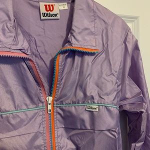 Vintage Purple Wilson Windbreaker